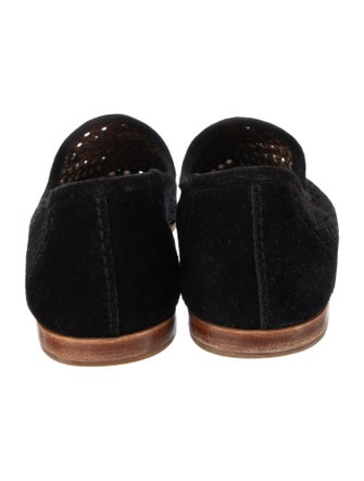 Pedro Garcia Suede Lasercut Accents Flats
