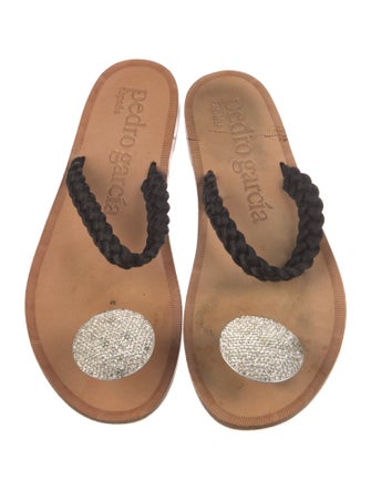 Pedro Garcia Satin Slides