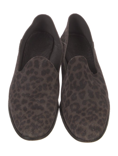 Pedro Garcia Suede Animal Print Loafers