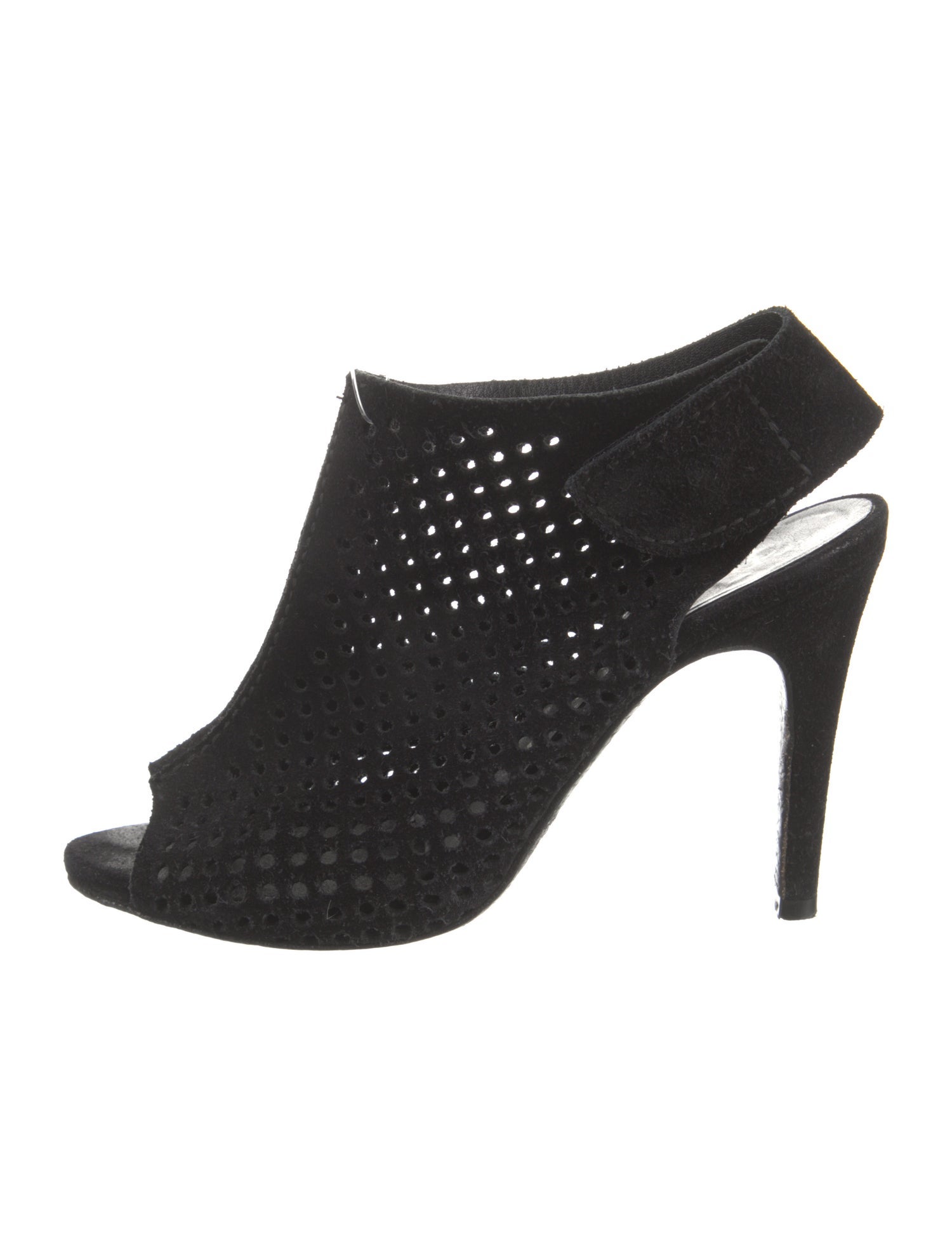 Pedro Garcia Suede Lasercut Accents Slingback Pumps
