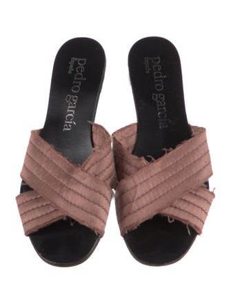 Pedro Garcia Satin Slides