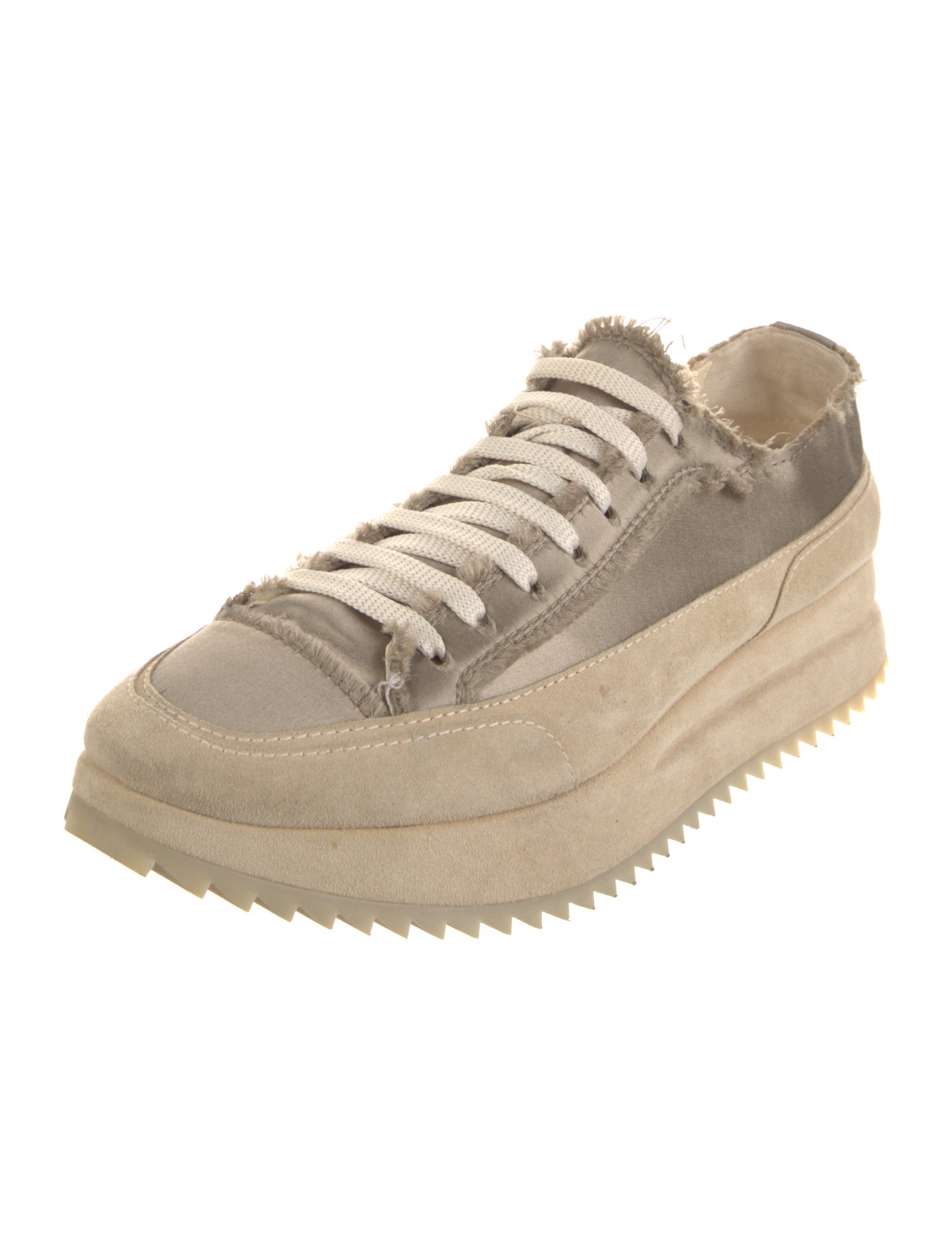 Pedro Garcia Suede Raw-Edge Trim Sneakers