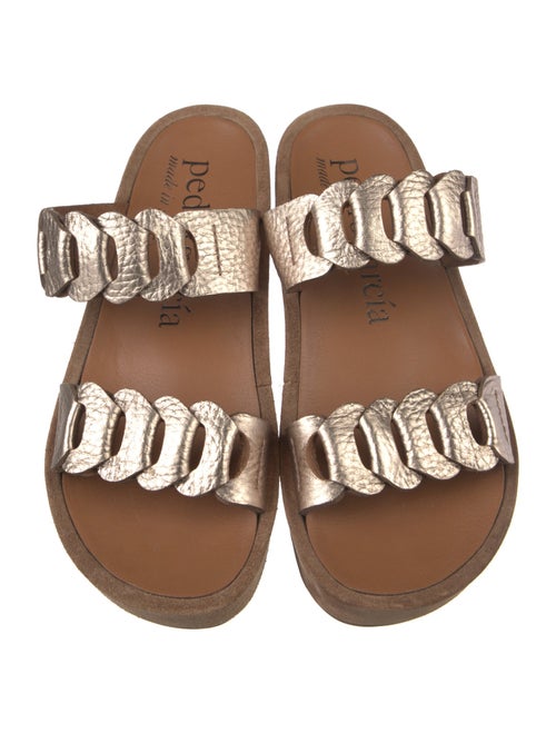 Pedro Garcia Leather Printed Slides