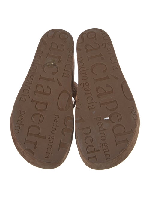 Pedro Garcia Leather Printed Slides