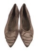 Pedro Garcia Satin Raw-Edge Trim Flats