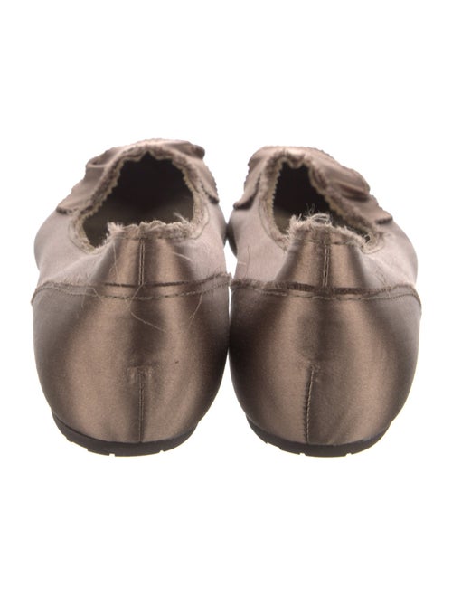 Pedro Garcia Satin Raw-Edge Trim Flats