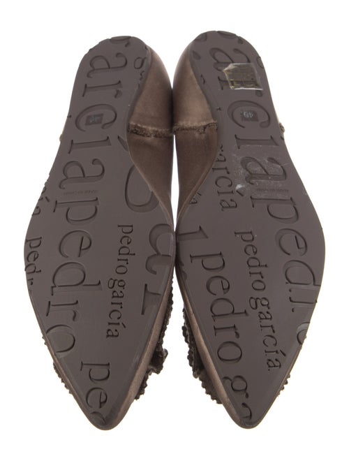 Pedro Garcia Satin Raw-Edge Trim Flats