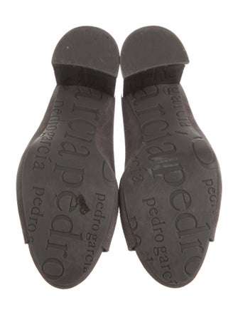 Pedro Garcia Suede Whipstitch Trim Sandals