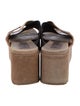 Pedro Garcia Leather Colorblock Pattern Slides