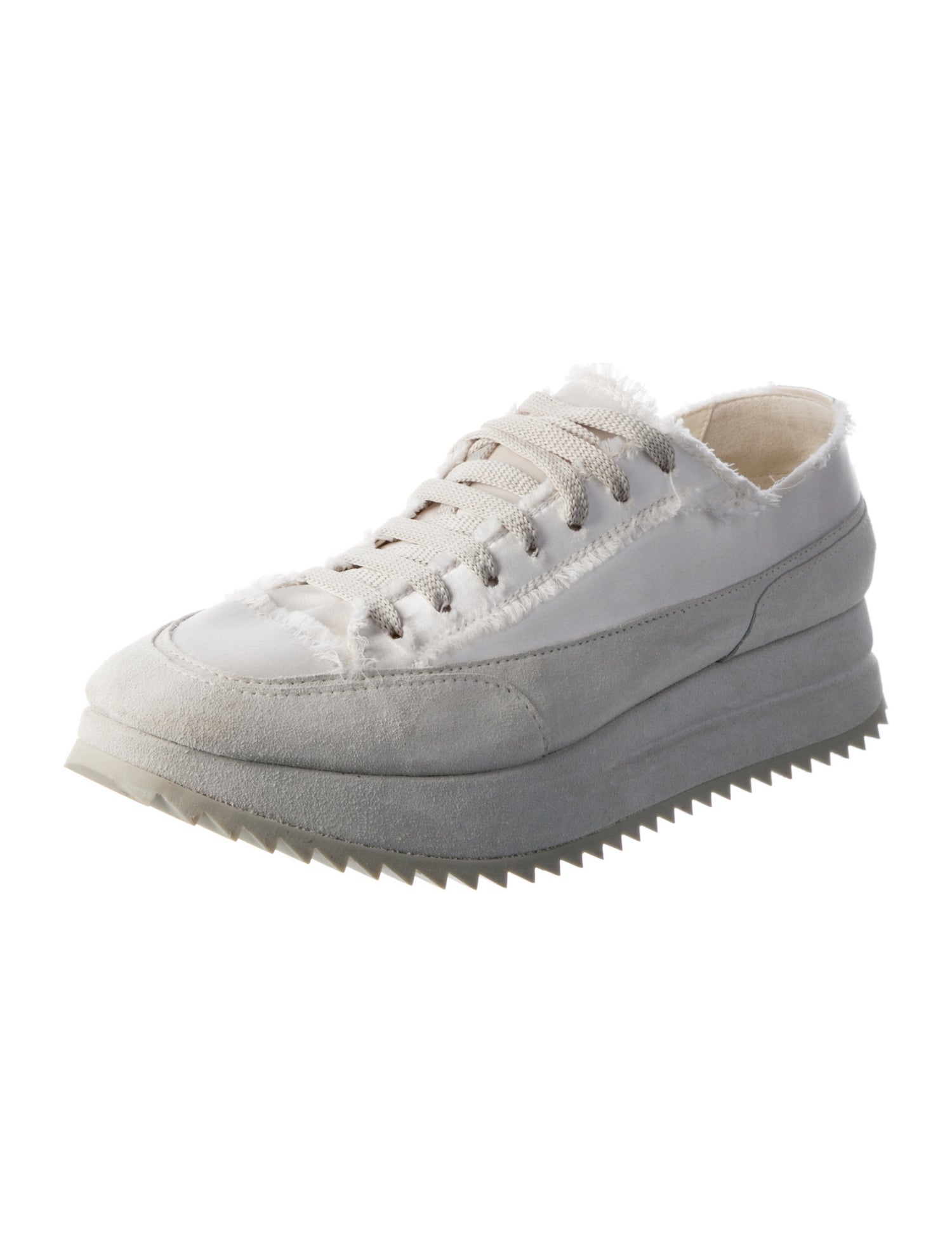 Pedro Garcia Suede Raw-Edge Trim Sneakers