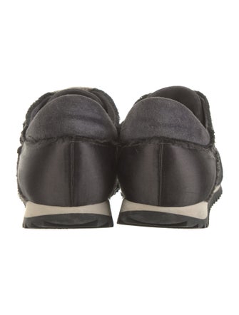 Pedro Garcia Suede Raw-Edge Trim Sneakers