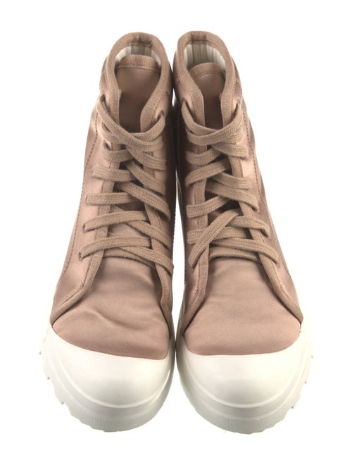 Pedro Garcia Satin Colorblock Pattern Lace-Up Boots