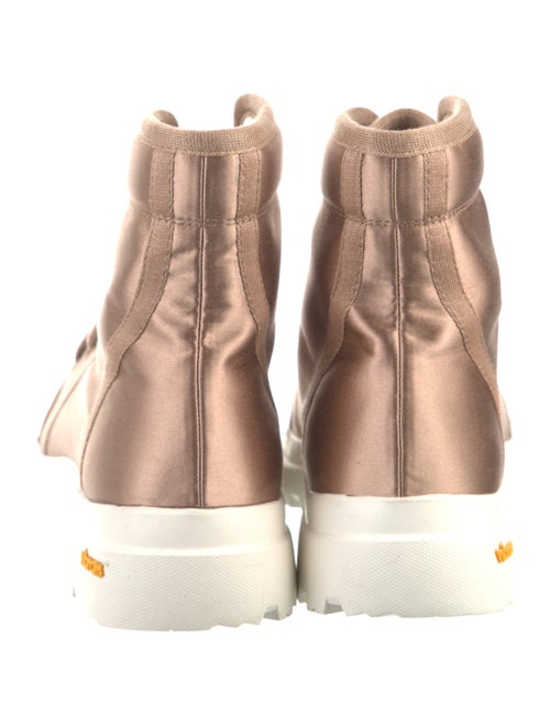 Pedro Garcia Satin Colorblock Pattern Lace-Up Boots