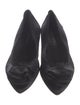 Pedro Garcia Satin Raw-Edge Trim Flats