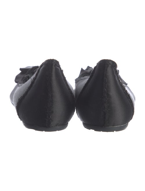 Pedro Garcia Satin Raw-Edge Trim Flats