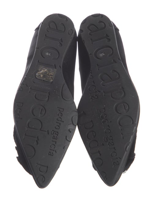 Pedro Garcia Satin Raw-Edge Trim Flats