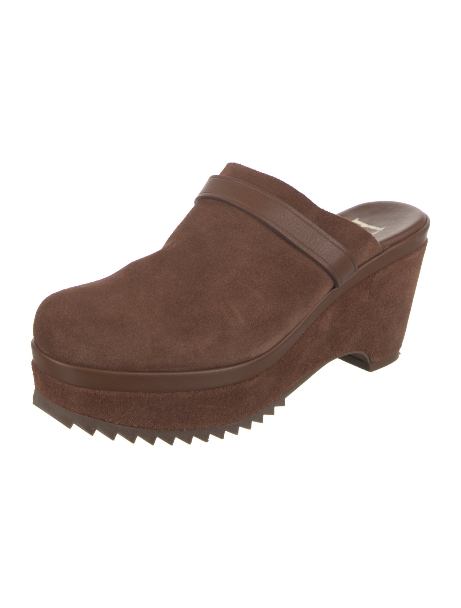 Pedro Garcia Suede Leather Trim Embellishment Mules