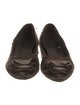 Pedro Garcia Satin Raw-Edge Trim Ballet Flats