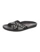 Pedro Garcia Suede Crystal Embellishments Slides