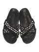Pedro Garcia Suede Crystal Embellishments Slides
