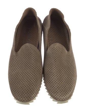 Pedro Garcia Suede Lasercut Accents Loafers