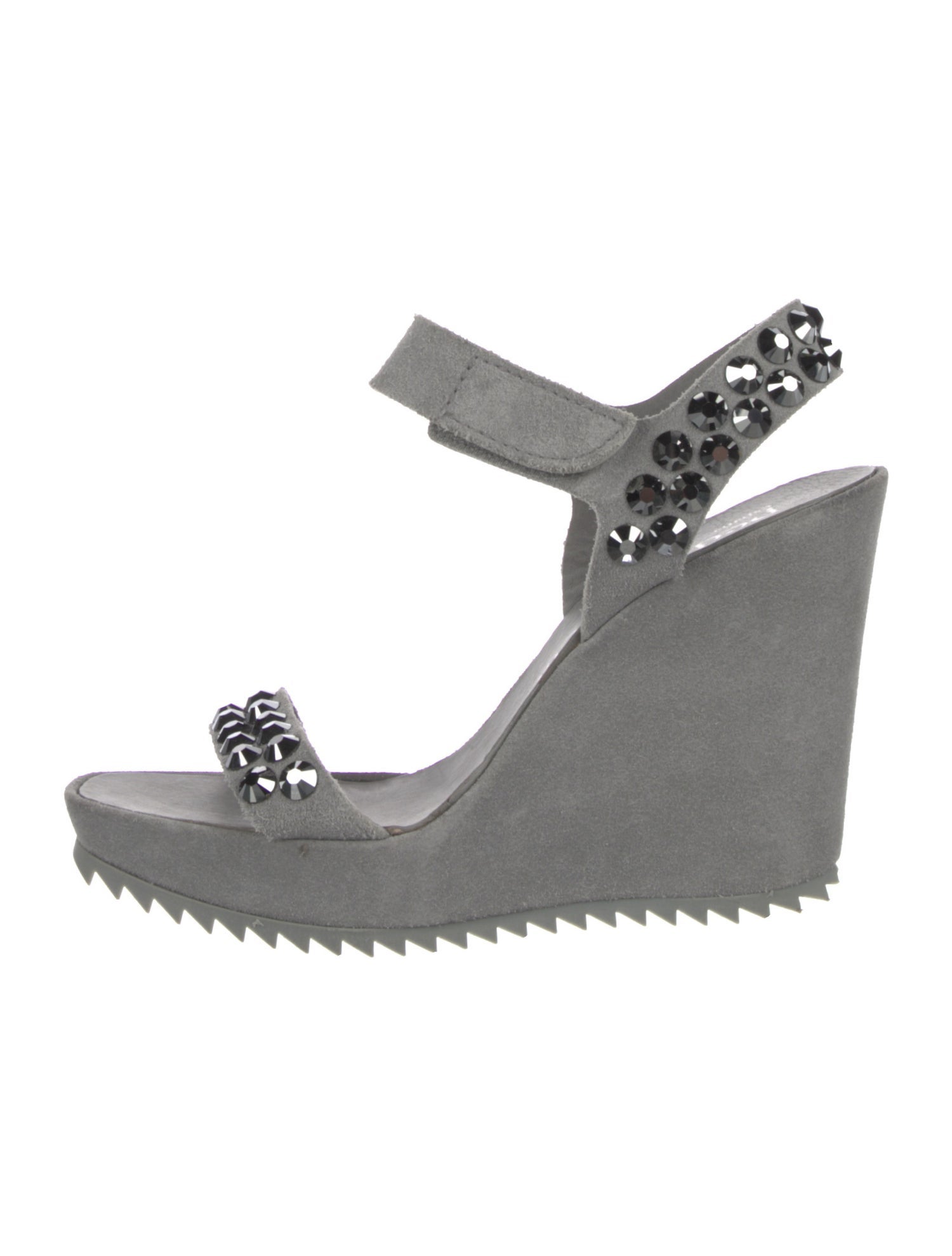 Pedro Garcia Suede Studded Accents Sandals