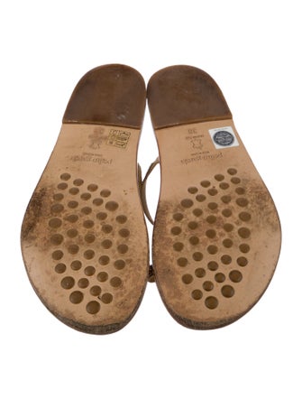 Pedro Garcia Leather Crystal Embellishments Slides