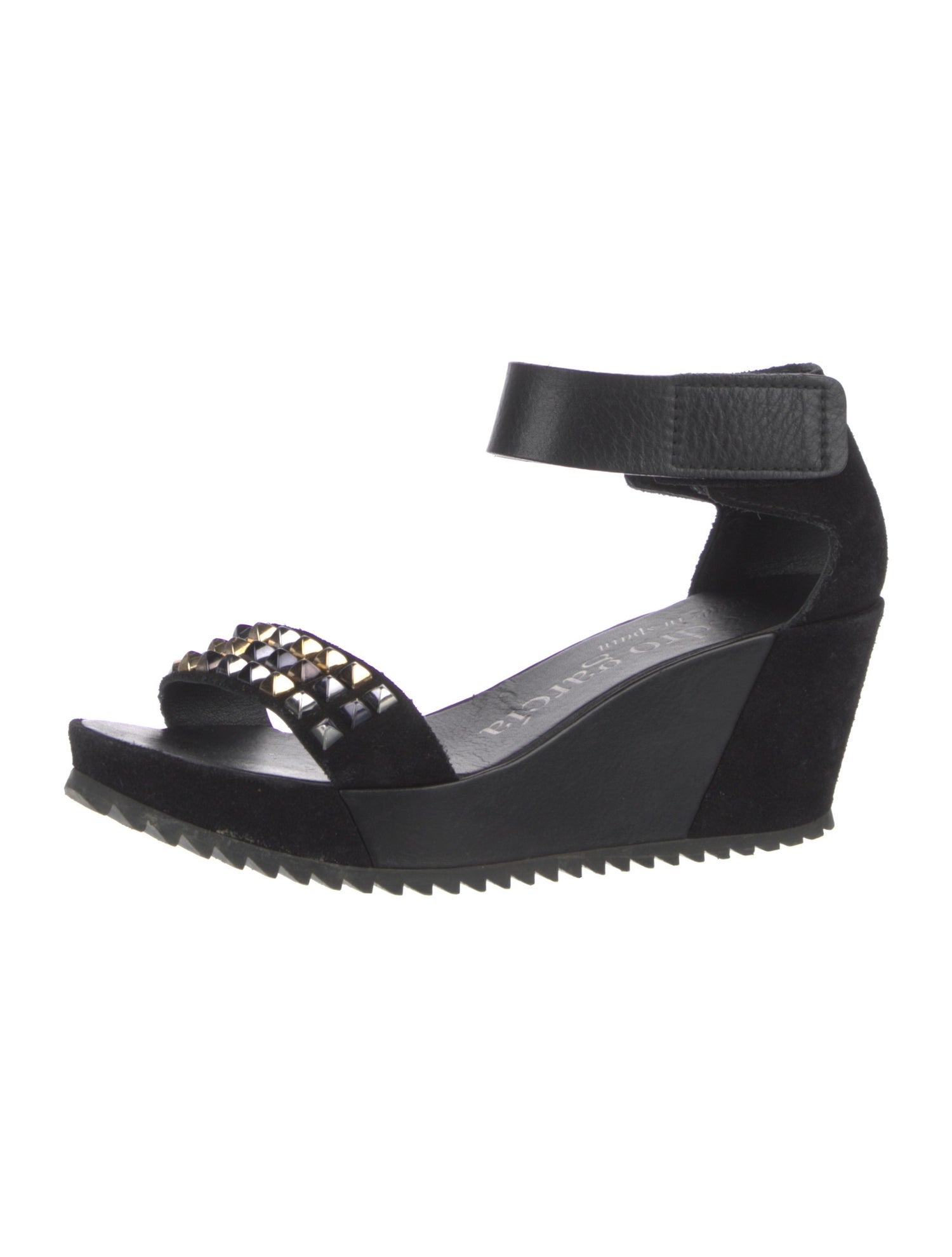 Pedro Garcia Suede Studded Accents Sandals
