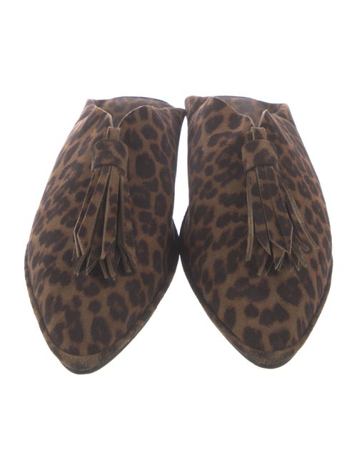 Pedro Garcia Leather Animal Print Mules