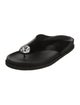Pedro Garcia Patent Leather Crystal Embellishments Slides
