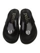 Pedro Garcia Patent Leather Crystal Embellishments Slides