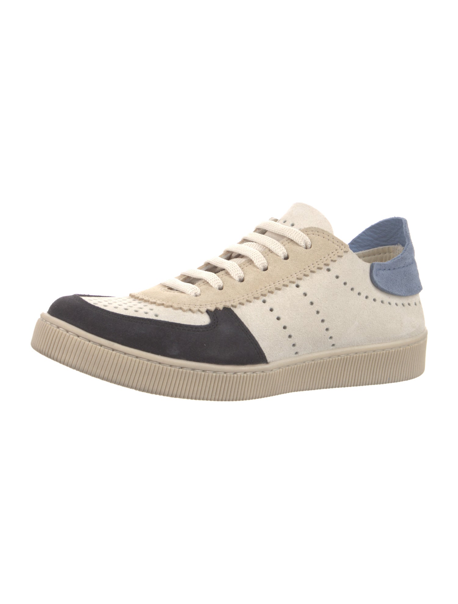 Pedro Garcia Suede Colorblock Pattern Sneakers