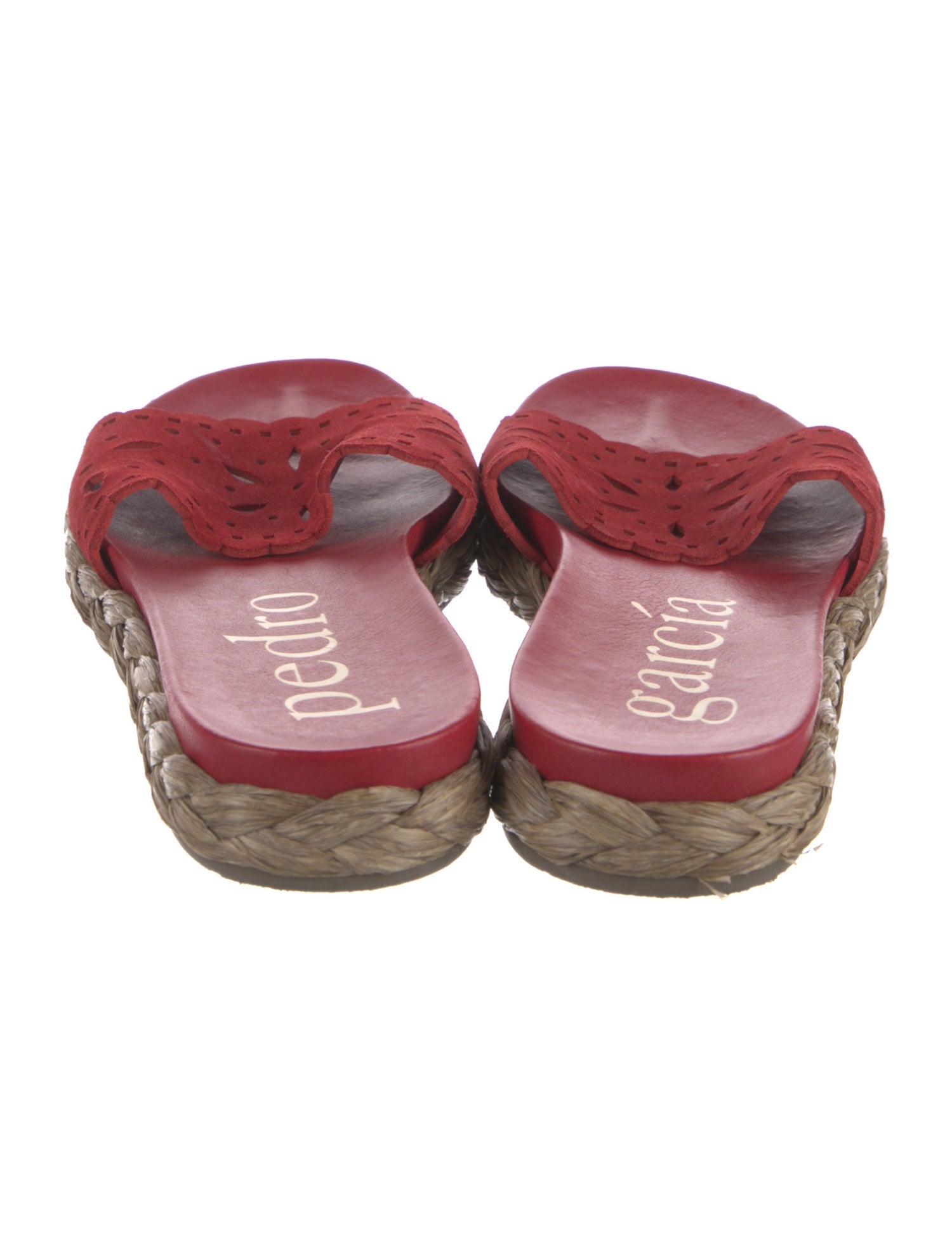 Pedro Garcia Suede Cutout Accent Slides