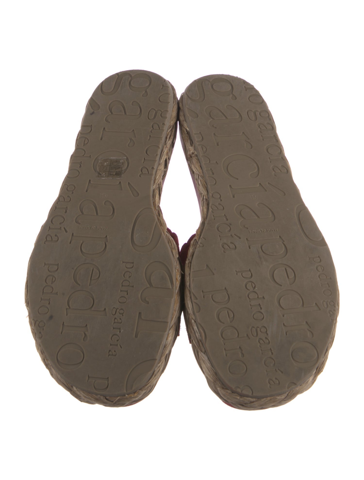 Pedro Garcia Suede Cutout Accent Slides