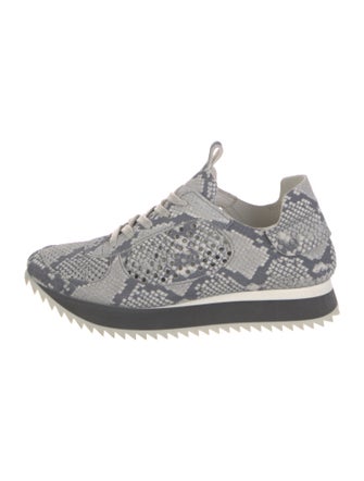 Pedro Garcia Suede Animal Print Athletic Sneakers