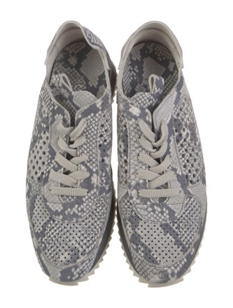 Pedro Garcia Suede Animal Print Athletic Sneakers