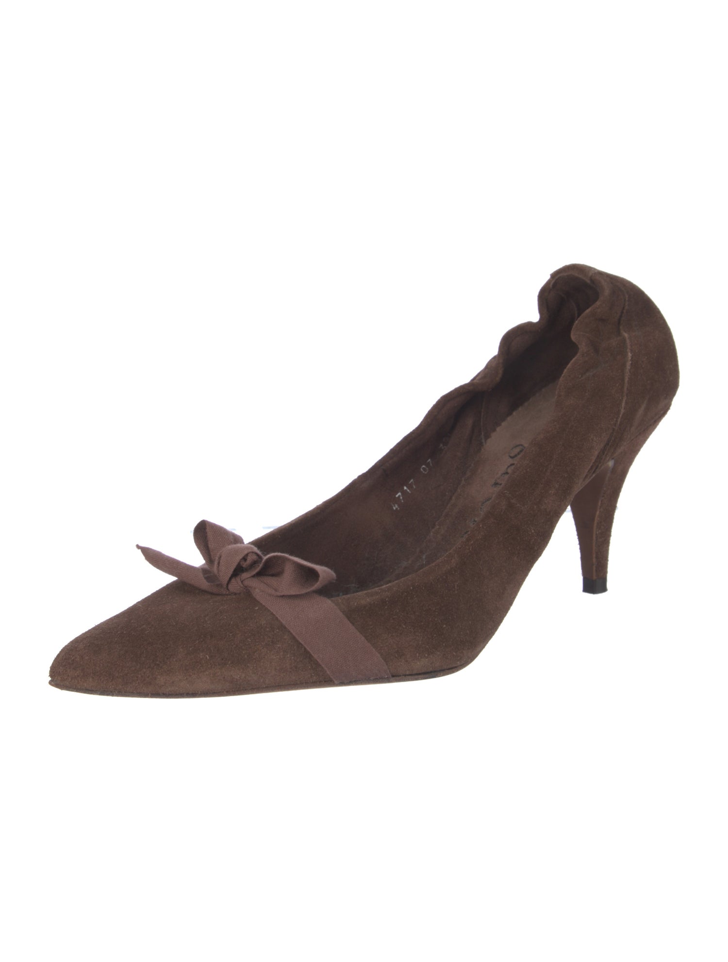 Pedro Garcia Suede Bow Accents Pumps