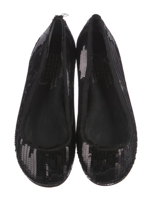Pedro Garcia Sequins Distressed Accents Ballet Flats