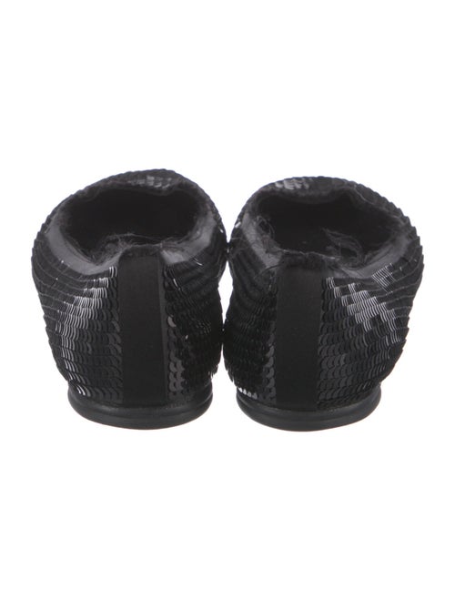 Pedro Garcia Sequins Distressed Accents Ballet Flats