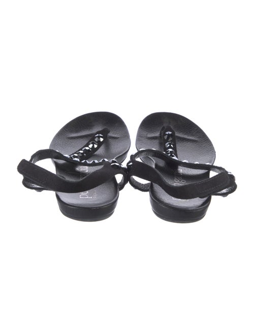 Pedro Garcia Suede T-Strap Sandals