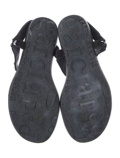 Pedro Garcia Suede T-Strap Sandals