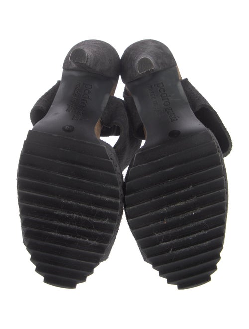 Pedro Garcia Suede Lasercut Accents Sandals