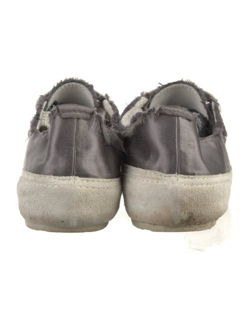 Pedro Garcia Satin Fringe Trim Accent Sneakers