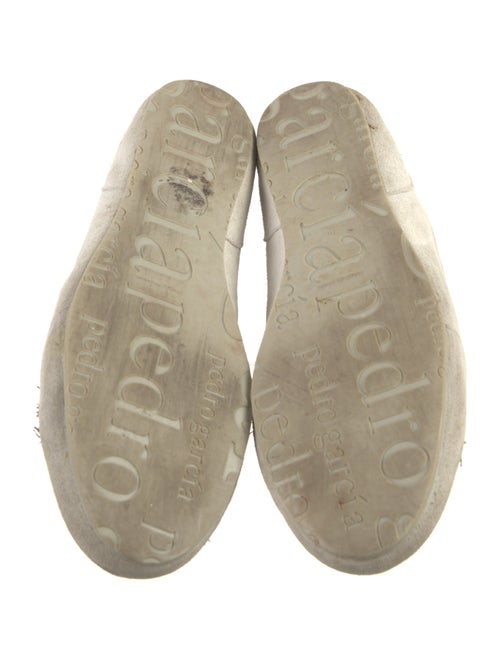 Pedro Garcia Satin Fringe Trim Accent Sneakers