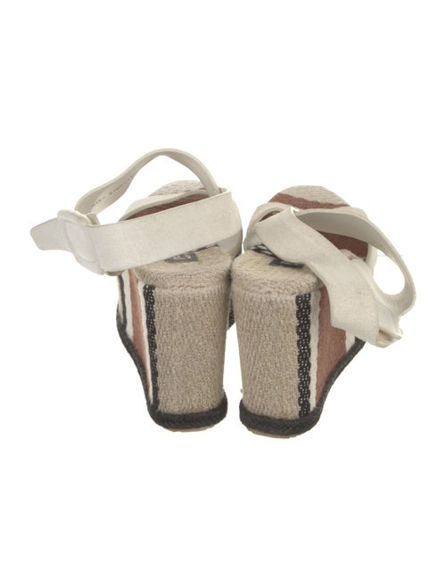 Pedro Garcia Suede Printed Slingback Sandals