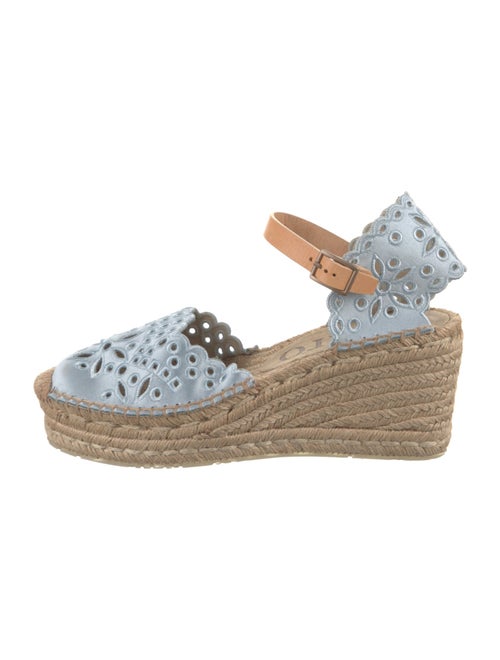 Pedro Garcia Satin Colorblock Pattern Espadrilles