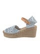 Pedro Garcia Satin Colorblock Pattern Espadrilles