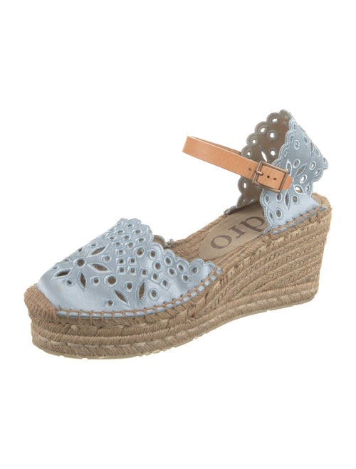 Pedro Garcia Satin Colorblock Pattern Espadrilles