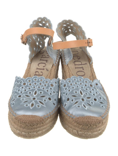 Pedro Garcia Satin Colorblock Pattern Espadrilles