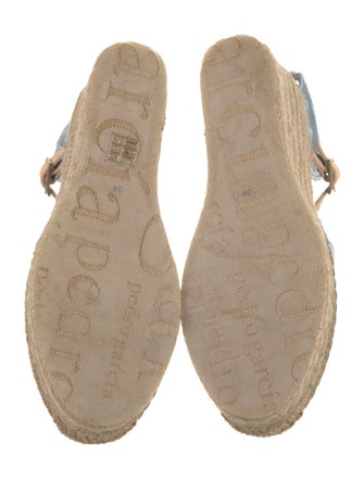 Pedro Garcia Satin Colorblock Pattern Espadrilles